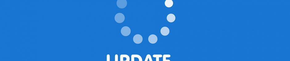 An update progress meter that is half-full.